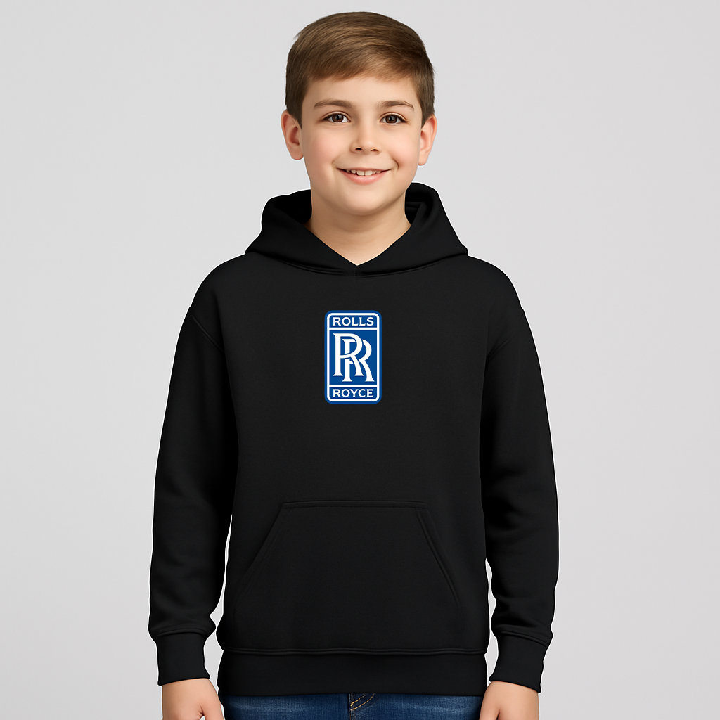 Youth Kids Rolls Royce Car Pullover Hoodie